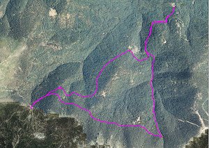 Ortofoto de la ruta